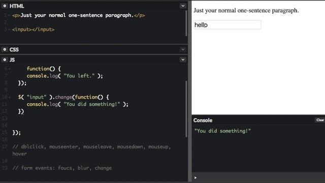 jQuery events - Beau teaches JavaScript смотреть онлайн