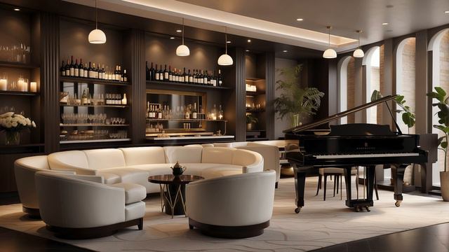 Ambiance smooth Jazz Music in Cozy Coffee Shop - Relaxing Jazz Music for Sleep, Study, Focus, Work смотреть онлайн