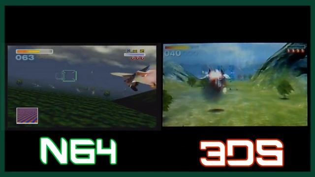 Star fox 64- 3DS N64 comparison- HD смотреть онлайн