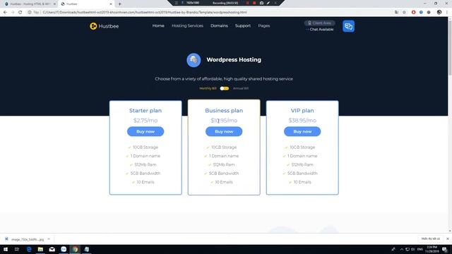 Hustbee - Hosting HTML & WHMCS Template - khosinhvien.com смотреть онлайн