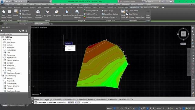 ANÁLISIS DE SUPERFICIES (ELEVACIONES, PENDIENTES)│TUTORIAL AUTOCAD CIVIL 3D 2018│ смотреть онлайн