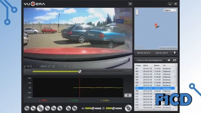Vugera VG 20S обзор видеорегистратора © F1CD ru смотреть онлайн