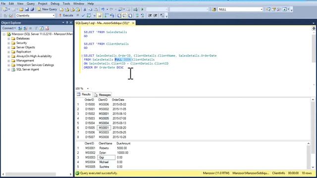 43 - SQL FULL Join - Learn SQL from www.SQLServerLog.com [HD] смотреть онлайн