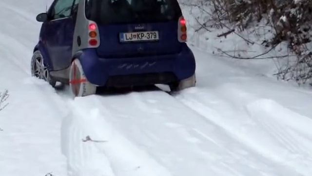 Auto Sock: snow socks on Smart car 1 смотреть онлайн