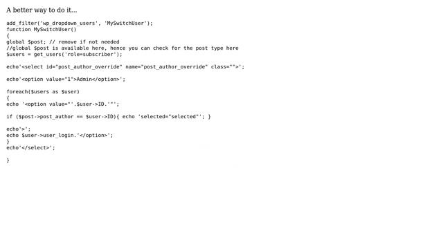 Wordpress: Select subscriber as author of post in admin panel? (7 Solutions!!) смотреть онлайн
