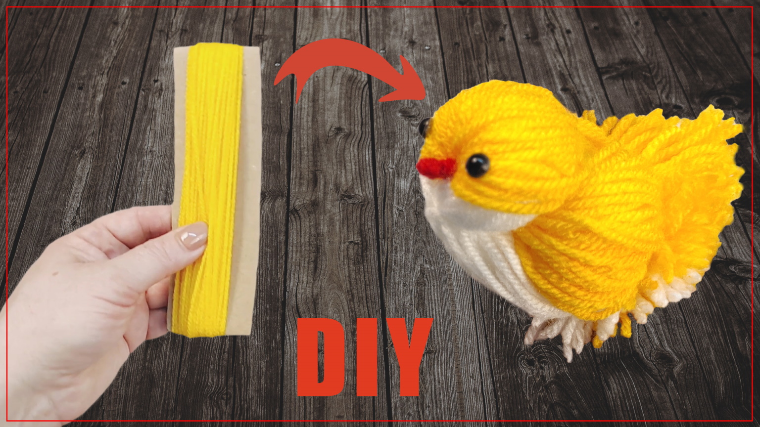 Как сделать Цыпленка из ниток. Поделки своими руками смотреть онлайн