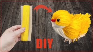 Как сделать Цыпленка из ниток. Поделки своими руками