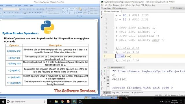 23 Python Bitwise Operators in Telugu смотреть онлайн