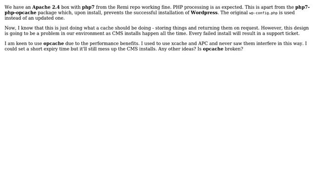 DevOps & SysAdmins: php70-php-opcache preventing CMS install смотреть онлайн