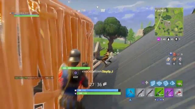EPIC 7 MAN SOLO SQUAD SEQUENCE DOUBLE PUMP - Fortnite (PS4) смотреть онлайн