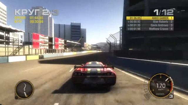 RACE DRIVER:GRID - SALEEN S7R GT1 - ДЕТРОЙТ"США" (GAMEPLAY) смотреть онлайн