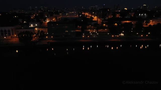 Пермь. Речной вокзал ночью. смотреть онлайн