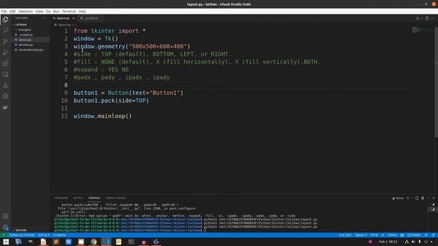 Python TKINTER Part #4 | Layout Dengan Pack | Tutorial Belajar Tkinter Python Bahasa Indonesia смотреть онлайн