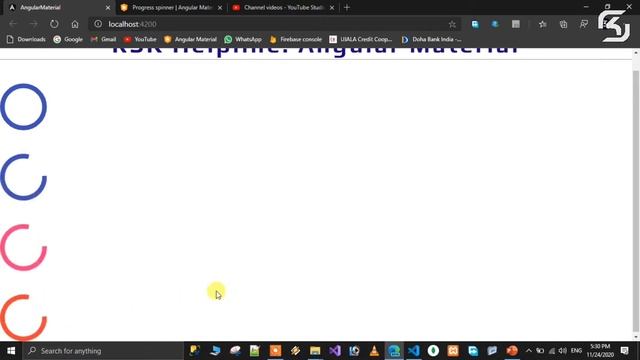 #AngularMaterial in Telugu #09 Progress Spinner || #RSKHelpline смотреть онлайн