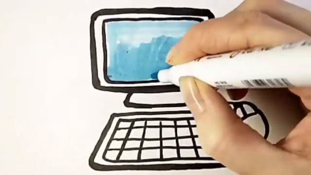 КАК НАРИСОВАТЬ КОМПЬЮТЕР/НОУТБУК /Bolalar Uchun Kompyuter rasm chizish/Drawing Computer #BerryKids смотреть онлайн