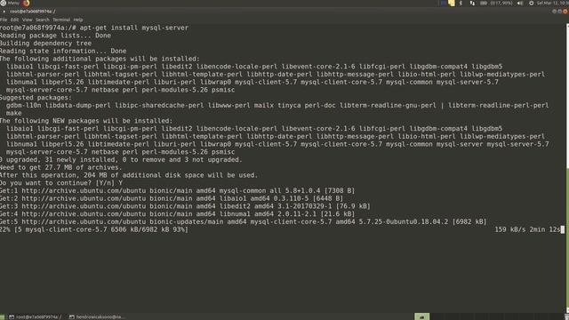 Instalasi MySQL 5.7 di Ubuntu18.04 berbasis Docker смотреть онлайн