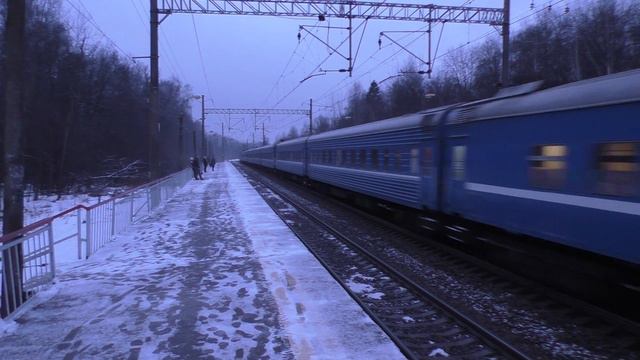 Электровоз ЧС7-226 с поездом № 027 Москва - Брест смотреть онлайн