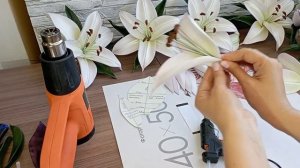 3D картина из лилий/Лилии из изолона/Как сделать лилии из изолона своими руками