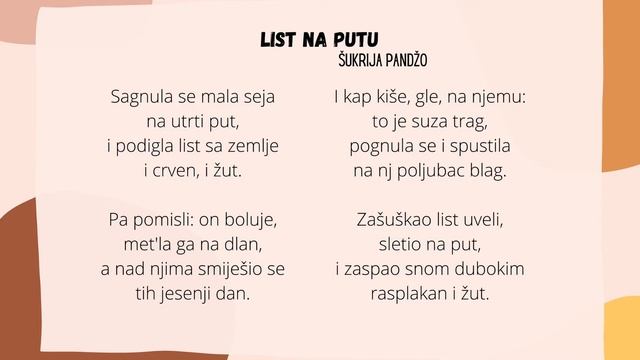 "List na putu" - Šukrija Pandžo - OŠ "Đurđevik" - eTwinning projekat смотреть онлайн