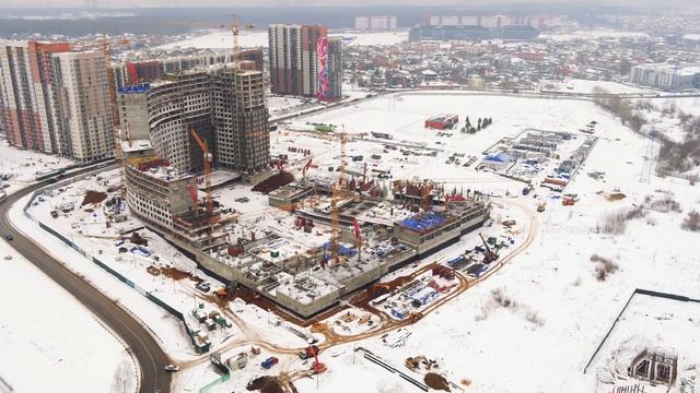 ФЕВРАЛЬ 2019 Ход строительства «Румянцево-Парк» смотреть онлайн