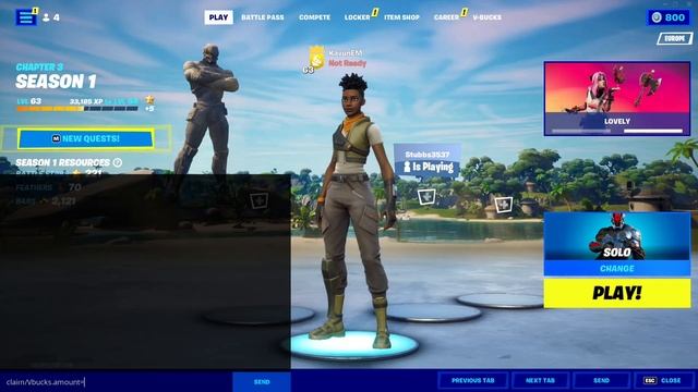 First Actual FREE V-BUCKS GLITCH in Fortnite Chapter 3 (How to Get Free V-Bucks) смотреть онлайн