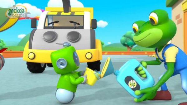 High-Flying Fire Truck | Gecko's Garage | Cartoons For Kids | Toddler Fun Learning