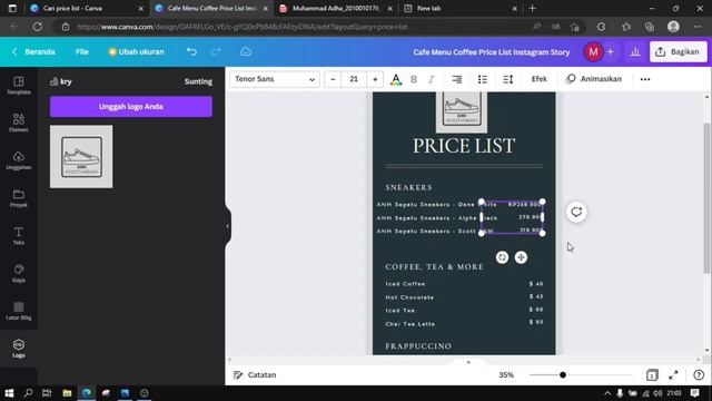 Membuat Price List di Canva смотреть онлайн
