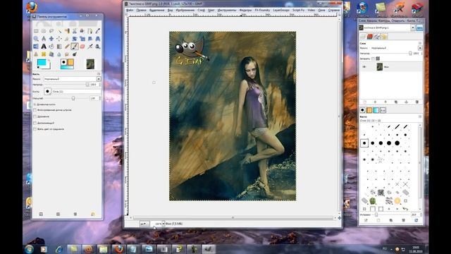 Делаем рамки в GIMP смотреть онлайн