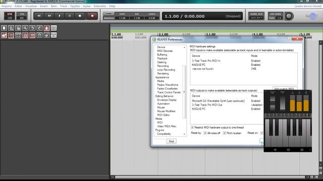 Usando smartphone como controlador midi/control surface:REAPER pt1 смотреть онлайн