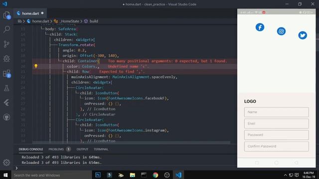 Flutter Sign Up Screen | Firebase Sign Up Tutorial смотреть онлайн