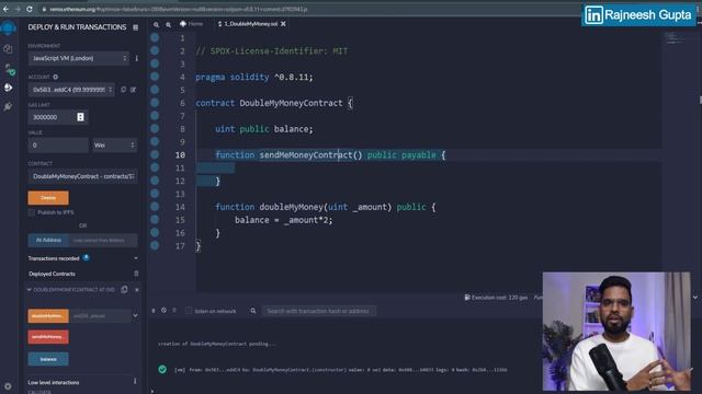 Send money to Smart Contract | Using Payable Function | Ethereum Smart Contracts In Solidity смотреть онлайн