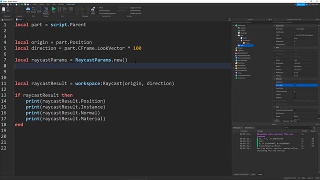 All about the NEW Raycasting Functions in Roblox Studio (workspace:Raycast()) смотреть онлайн