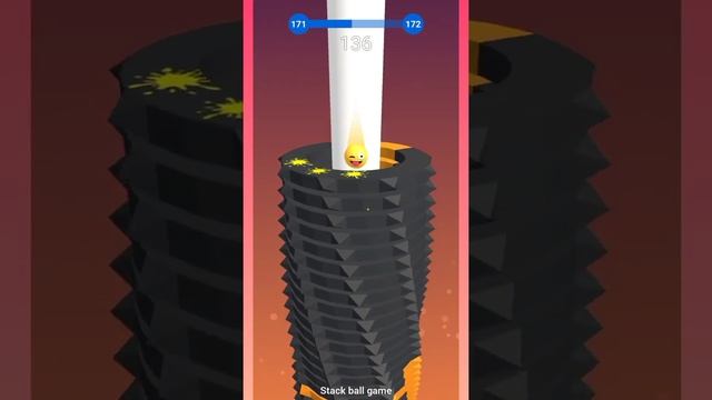 Stack ball game ? - All levels walkthrough Android game #shorts смотреть онлайн