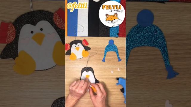 Пингвин из фетра и фоамирана своими руками на елку / Выкройка пингвина из фетра/ DIY felt penguin смотреть онлайн