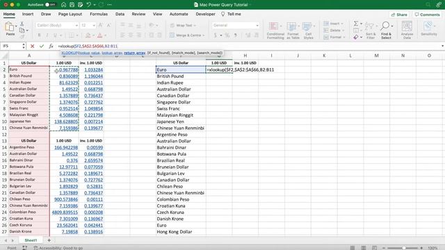 Excel Power Query for Mac Tutorial | Currency Converter Example смотреть онлайн