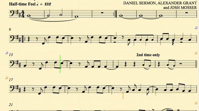 Radioactive - Imagine Dragons - Bass - Sheet Music, Chords, and Vocals смотреть онлайн