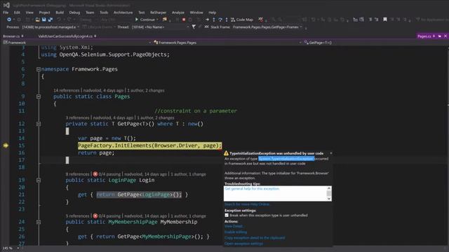 10 7 5 Wrap up on fixing the System TypeInitializationException смотреть онлайн
