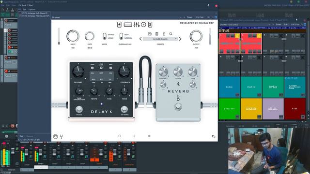Ambient Song #22 by Andy Othling(NeuralDSP Plini - Super8 live looper improv, Cort G100 Black Cherr смотреть онлайн
