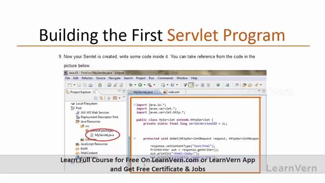 Building and Deploying Servlet Program in Java смотреть онлайн
