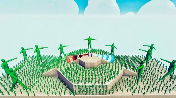 100x ZOMBIE vs 2x EVERY GOD | TABS - Totally Accurate Battle Simulator