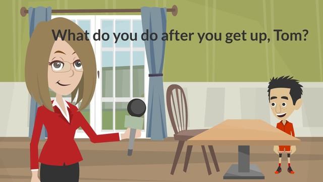 Basic English Dialogs-Daily Activities-Morning Routine смотреть онлайн