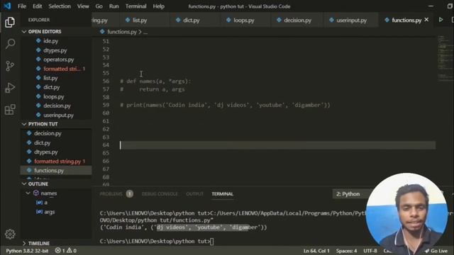Args and kwargs in python смотреть онлайн