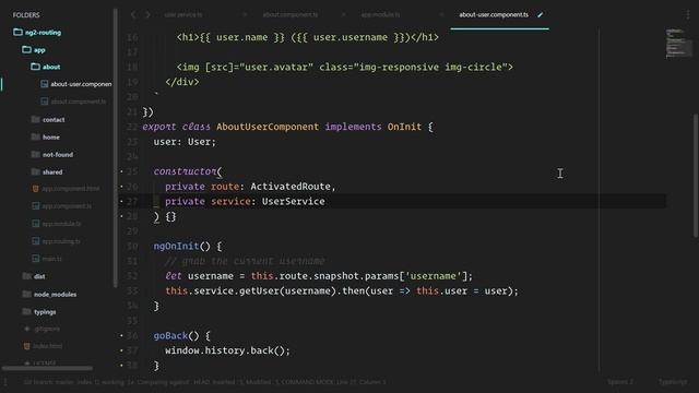[Routing Angular 2 Application] Lesson 11 Route Navigation From A Component смотреть онлайн