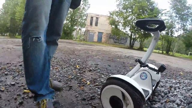 xiaomi ninebot mini - live 01 - off-road test, macadam (щебень) смотреть онлайн