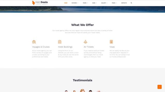 Hot Deals - Travel Agency Clean Multipage HTML Website Template by RockThemes - 52960 смотреть онлайн