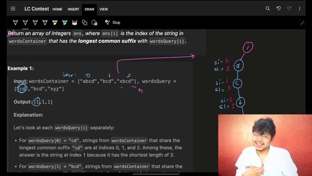 3093. Longest Common Suffix Queries | Trie | Suffix Trie | Weekly Contest 390 смотреть онлайн