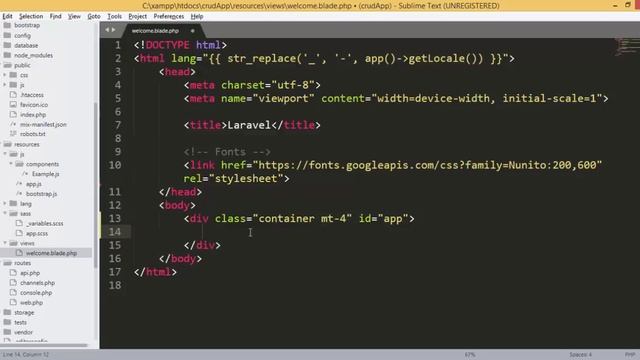 CRUD Application using #Laravel & #React (adding routes) смотреть онлайн