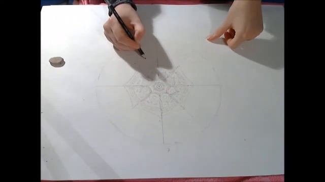 Как нарисовать мандалу? 1 этап смотреть онлайн