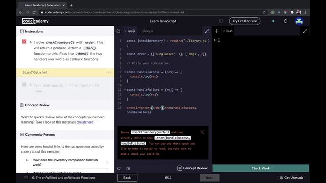 Codecademy: "Learn Javascript" Walkthrough | Javascript Promises: Lesson 1 - 15 смотреть онлайн