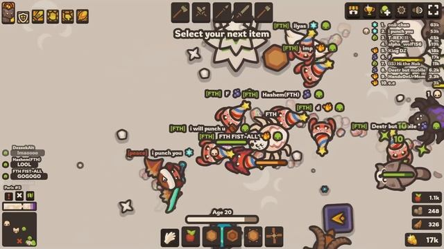 Ages 0 has Striken in Taming.io - Party Hat Epic moments смотреть онлайн
